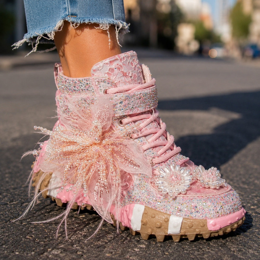 Fatina Rhinestone High-Top Sneakers — ce_brooklyn_s2_01
