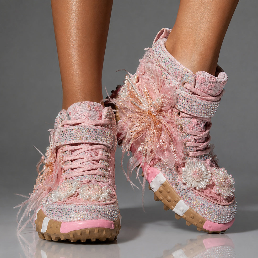 Fatina Rhinestone High-Top Sneakers — ce_brooklyn_s3_01