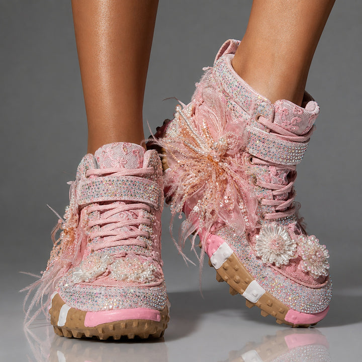 Fatina Rhinestone High-Top Sneakers — ce_brooklyn_s3_01
