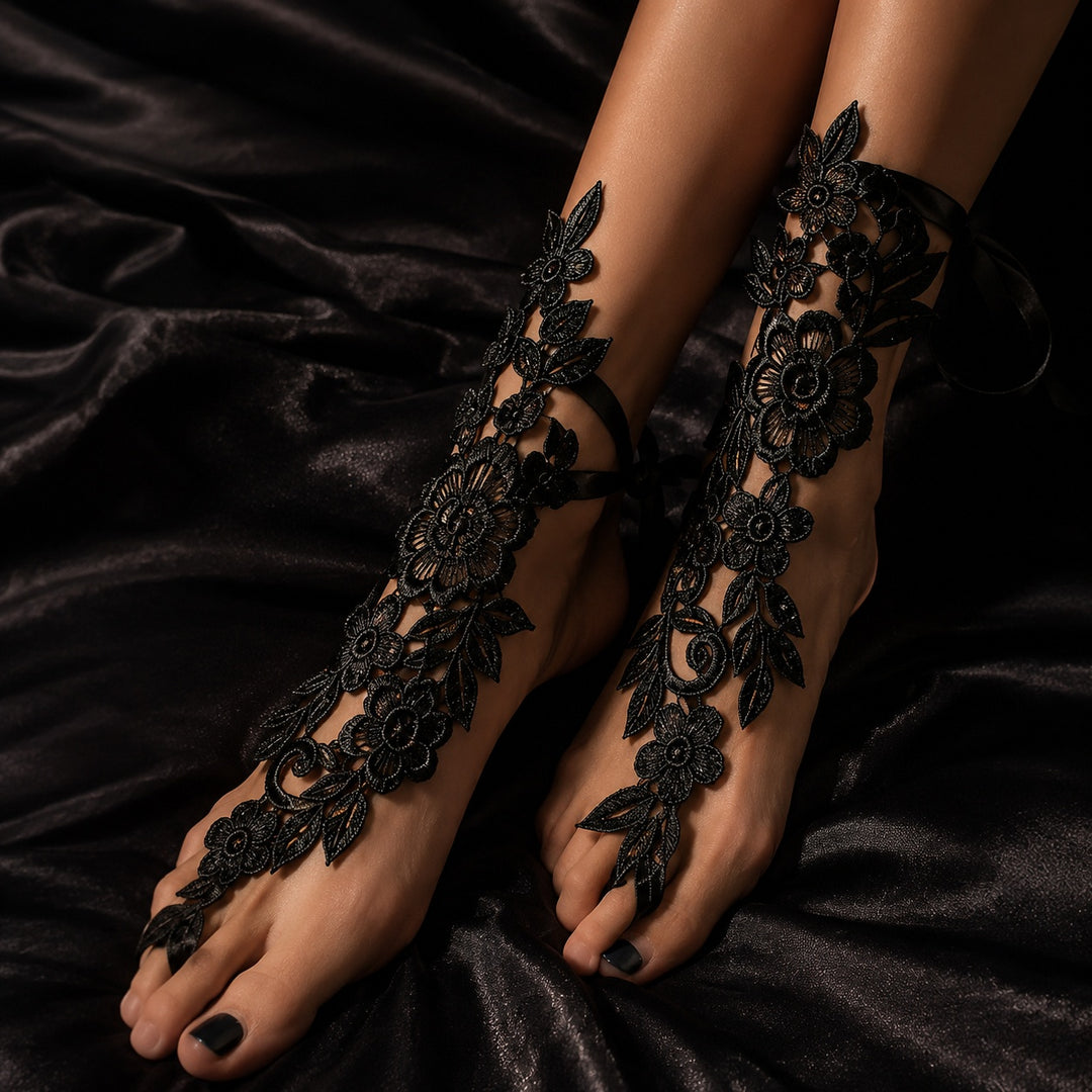 Fioritura Lace Foot Cover Stockings — ce_metastatic_01
