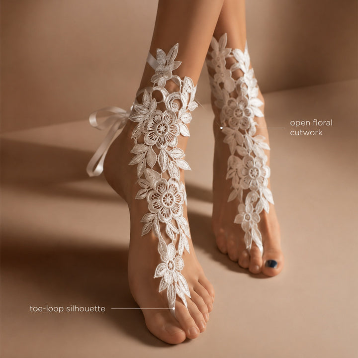 Fioritura Lace Foot Cover Stockings — ce_metastatic_02