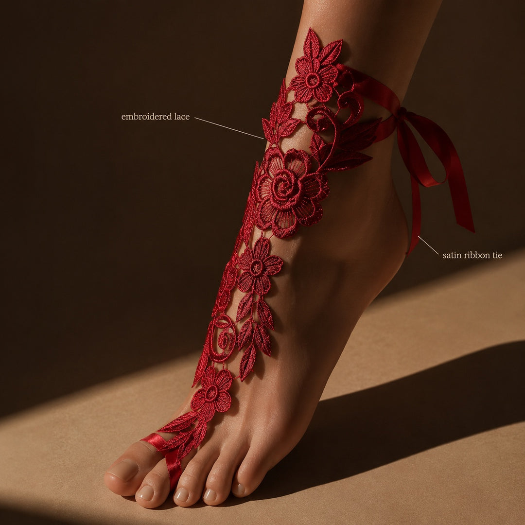Fioritura Lace Foot Cover Stockings — ce_metastatic_07