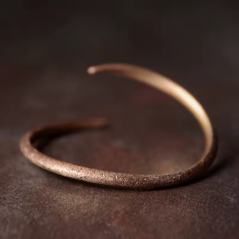 Patina Spiral Copper Ring