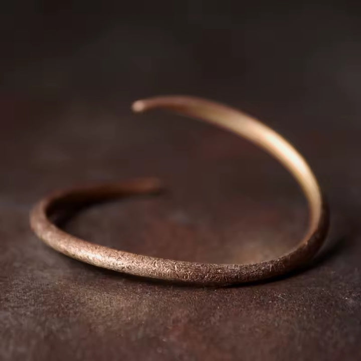 Patina Spiral Copper Ring
