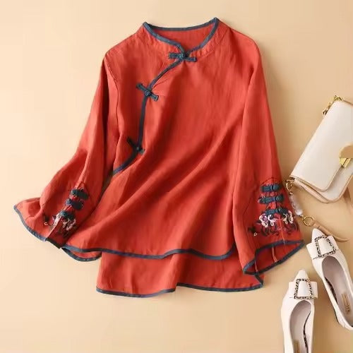 Jadefield Linen Blouse