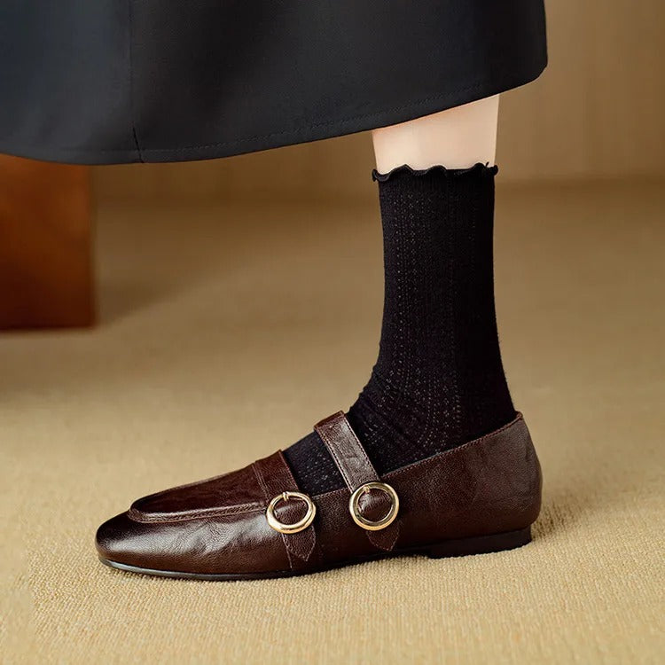 Fiora Buckle Flats