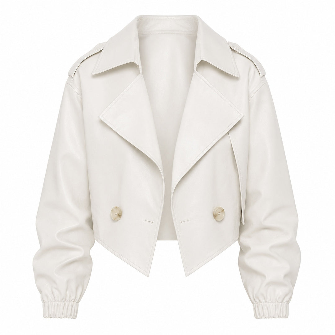 Lapella Cropped Trench Jacket — ce_wb_01