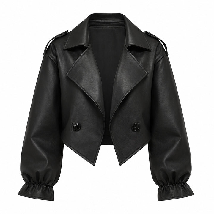 Lapella Cropped Trench Jacket — ce_wb_01