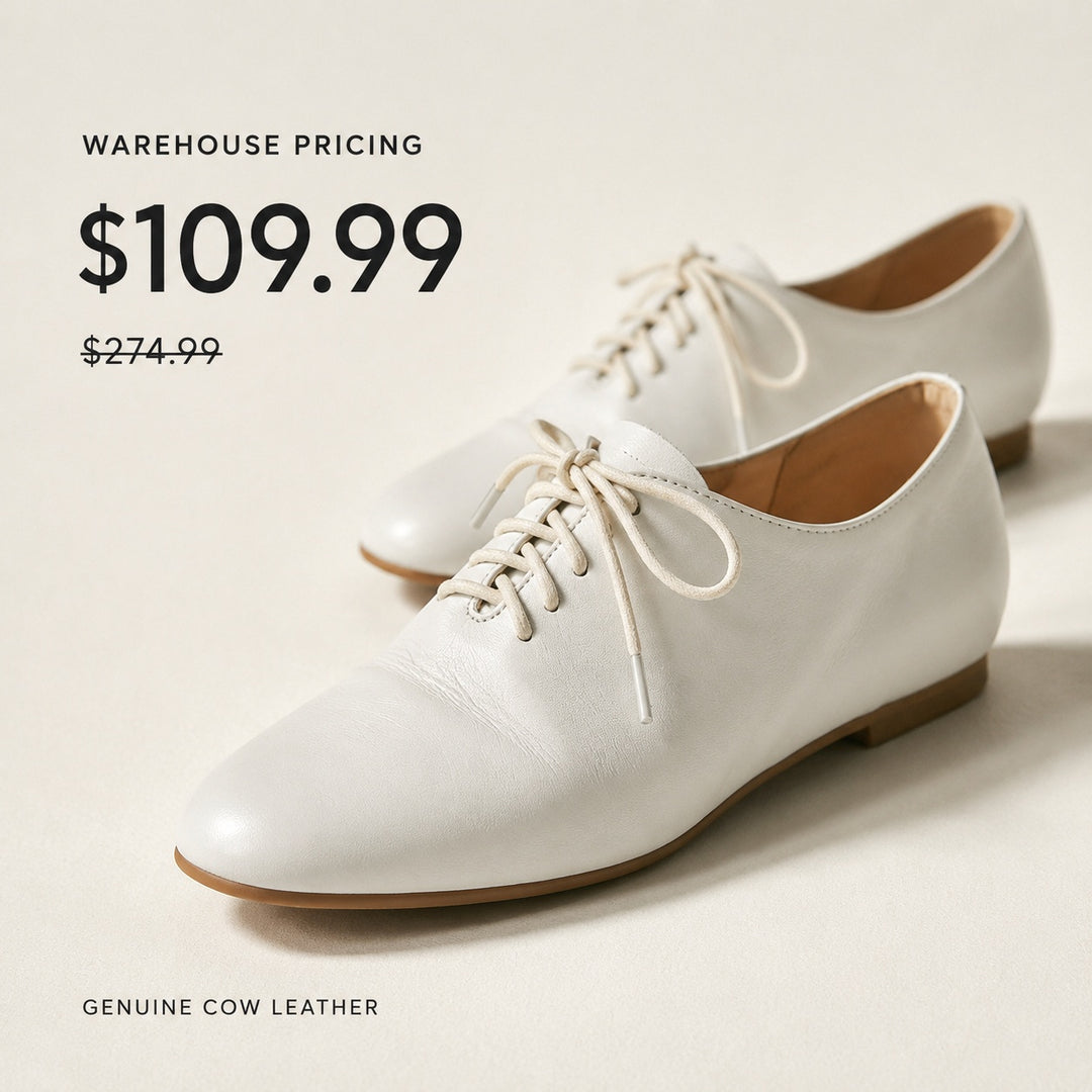 Lucca Lace-Up Oxford Flats — 06_warehouse_pricing_callout