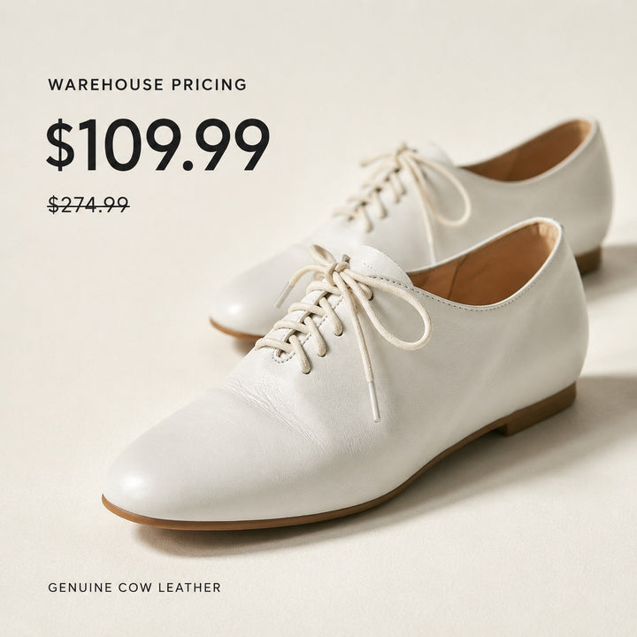 Lucca Lace-Up Oxford Flats — 06_warehouse_pricing_callout