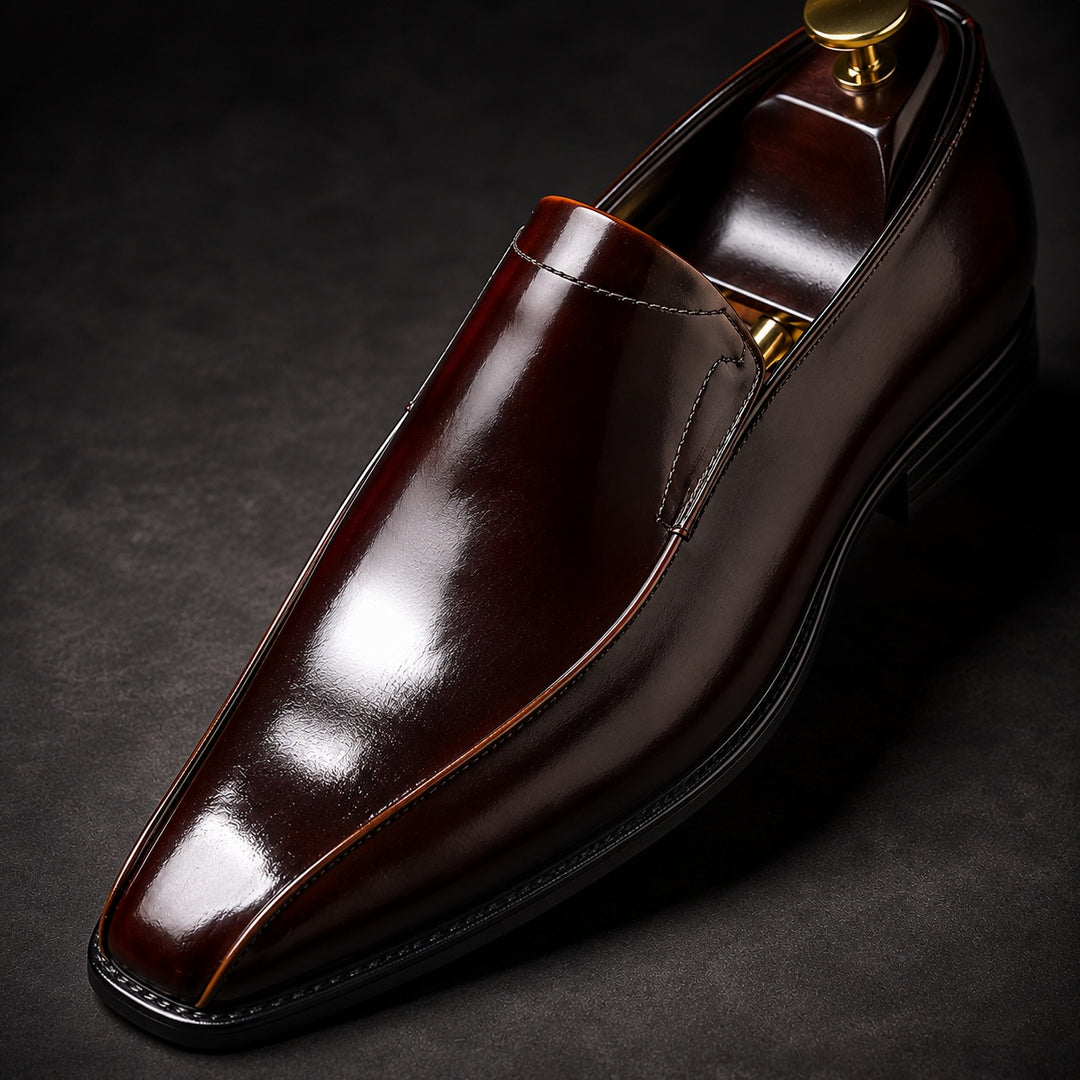 Lustrini Slip-On Leather Loafers — ce_metastatic_01