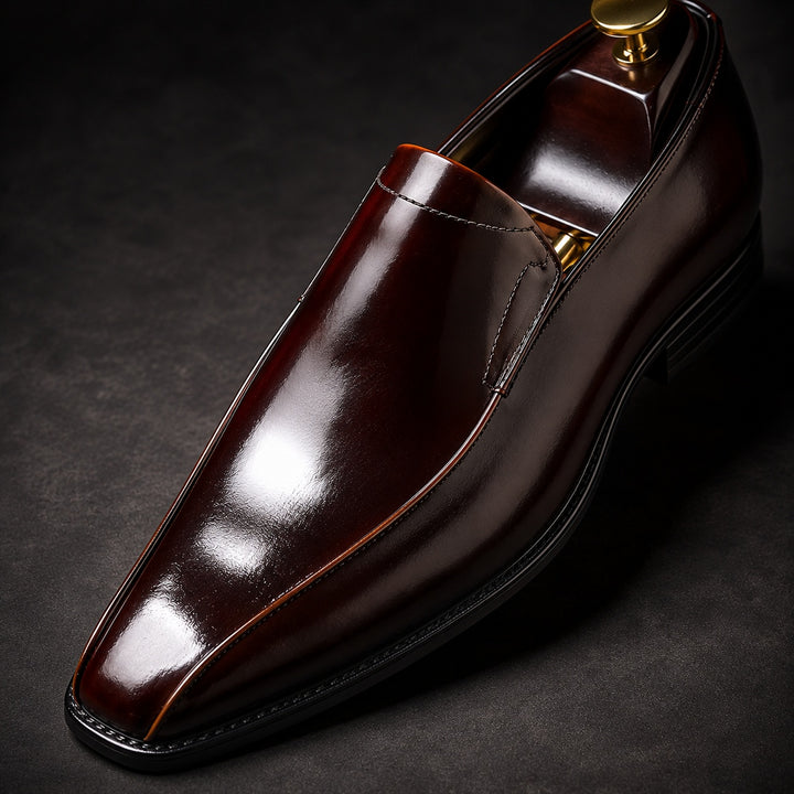 Lustrini Slip-On Leather Loafers — ce_metastatic_01