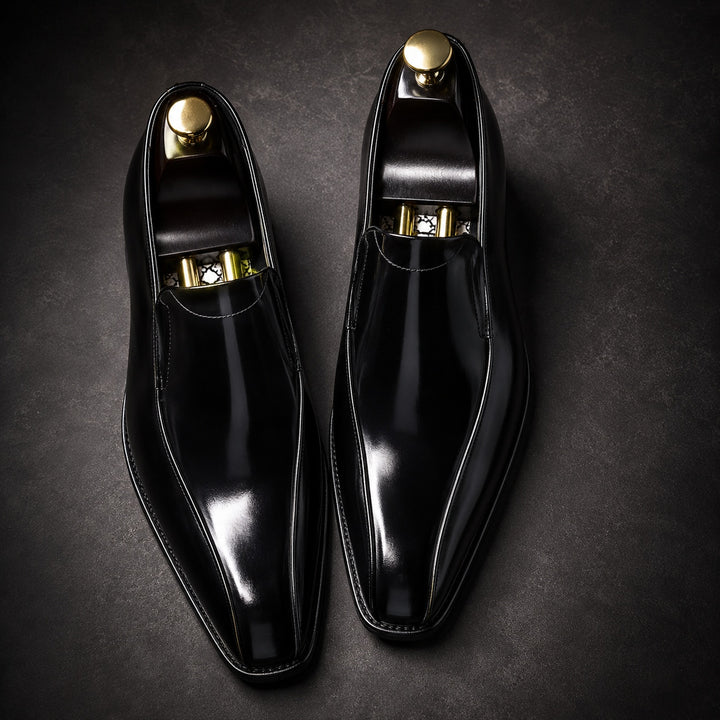 Lustrini Slip-On Leather Loafers — ce_metastatic_04