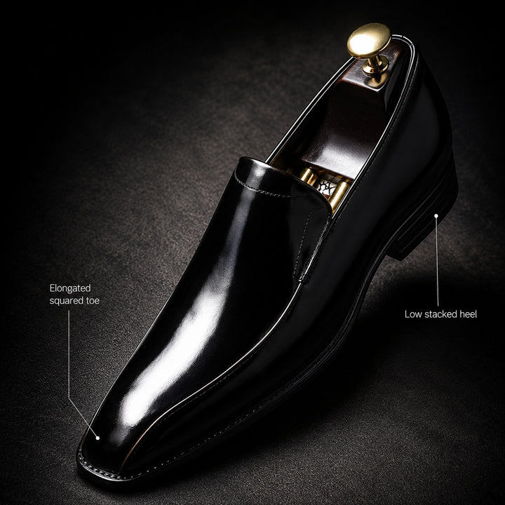 Lustrini Slip-On Leather Loafers — ce_metastatic_07