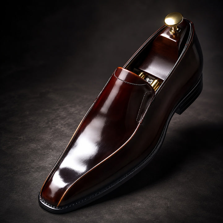 Lustrini Slip-On Leather Loafers — ce_metastatic_08