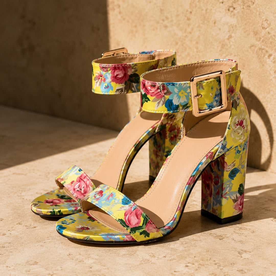 Maculata Print Block Heel Sandals — ce_metastatic_01