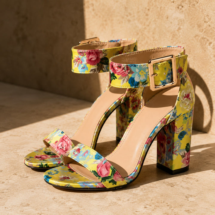 Maculata Print Block Heel Sandals — ce_metastatic_01