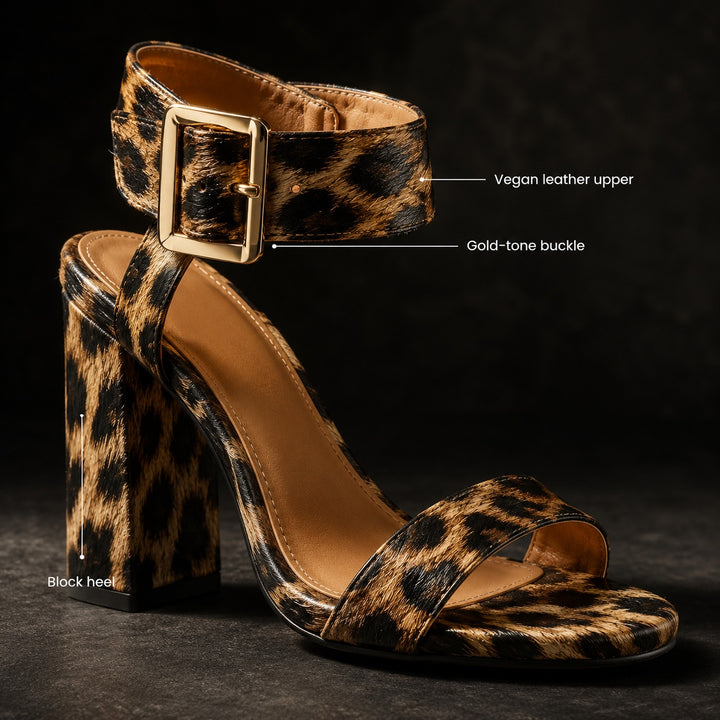 Maculata Print Block Heel Sandals — ce_metastatic_06