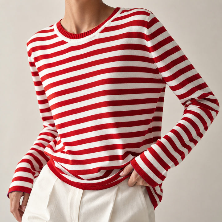 Marinière Striped Crewneck Top — ce_metastatic_01
