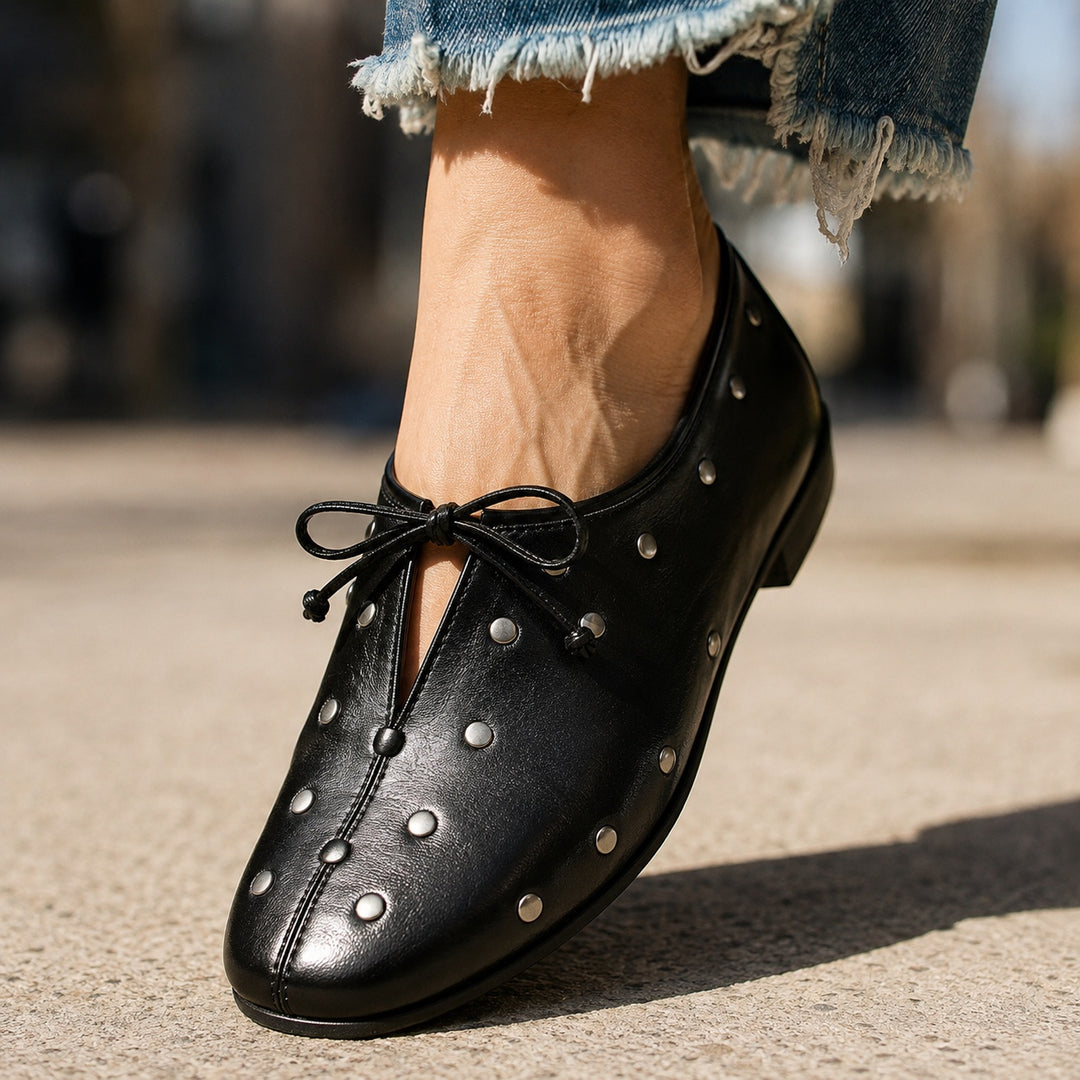 Marquesa Studded Leather Loafers — ce_brooklyn_s2_01