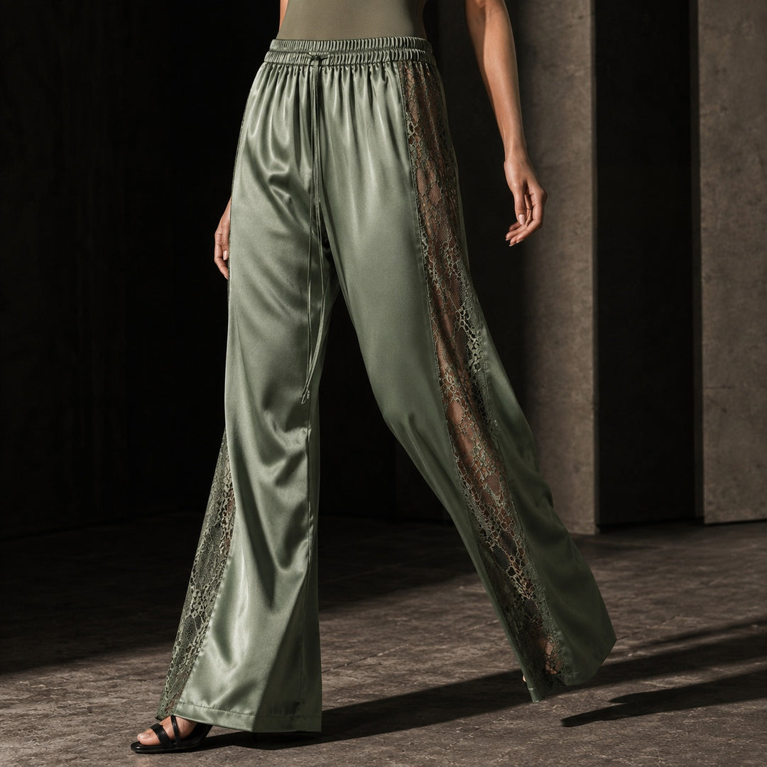 Merletto Lace-Panel Satin Pants — ce_metastatic_03