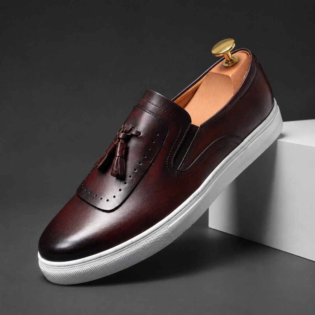 Nappina Tassel Slip-On Loafers — ce_angle_01
