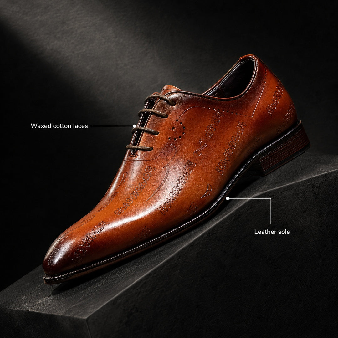 Pergamena Engraved Oxford Shoes — ce_metastatic_07