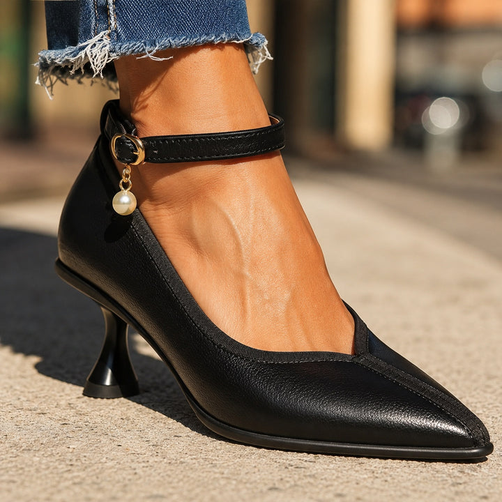 Perlina Ankle-Strap Pointed Pumps — ce_brooklyn_s2_01
