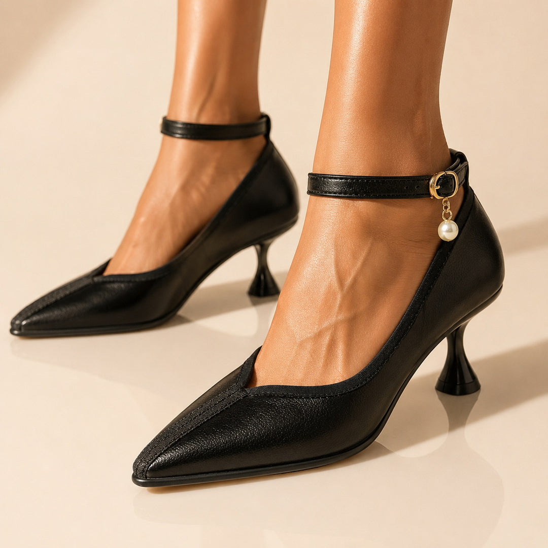 Perlina Ankle-Strap Pointed Pumps — ce_brooklyn_s3_01