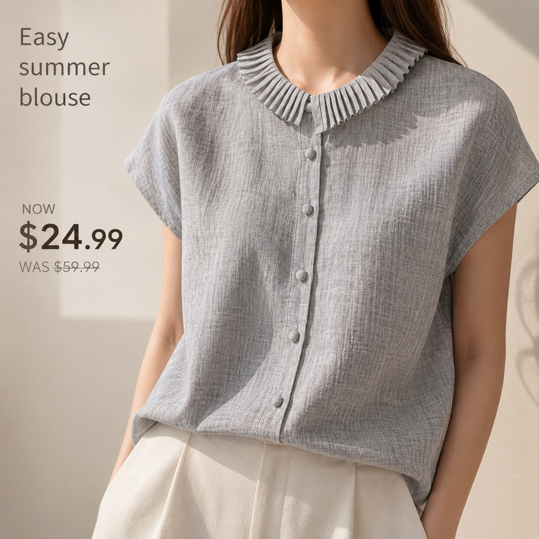 Pleatra Ruffle Collar Blouse — ce_pivot_side_02
