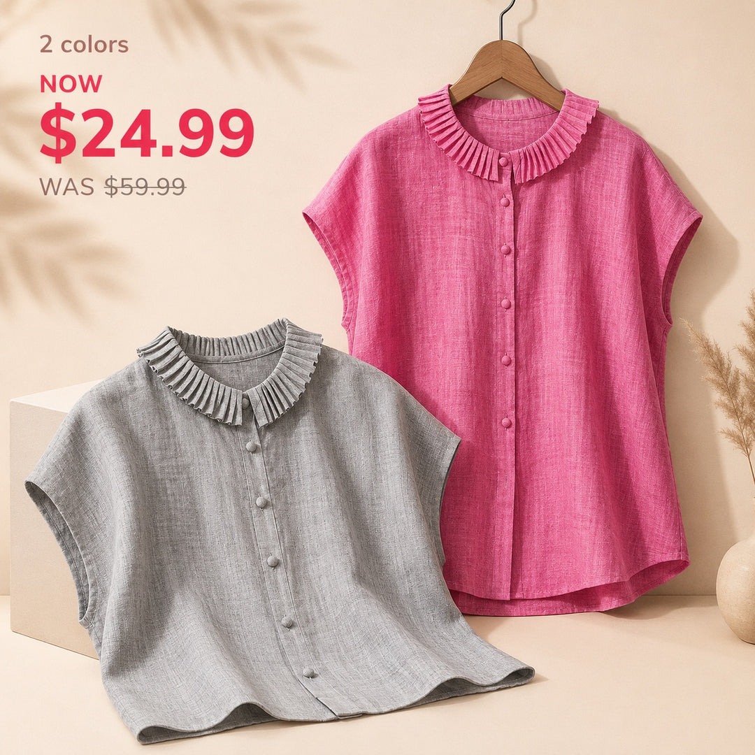 Pleatra Ruffle Collar Blouse — ce_pivot_side_03