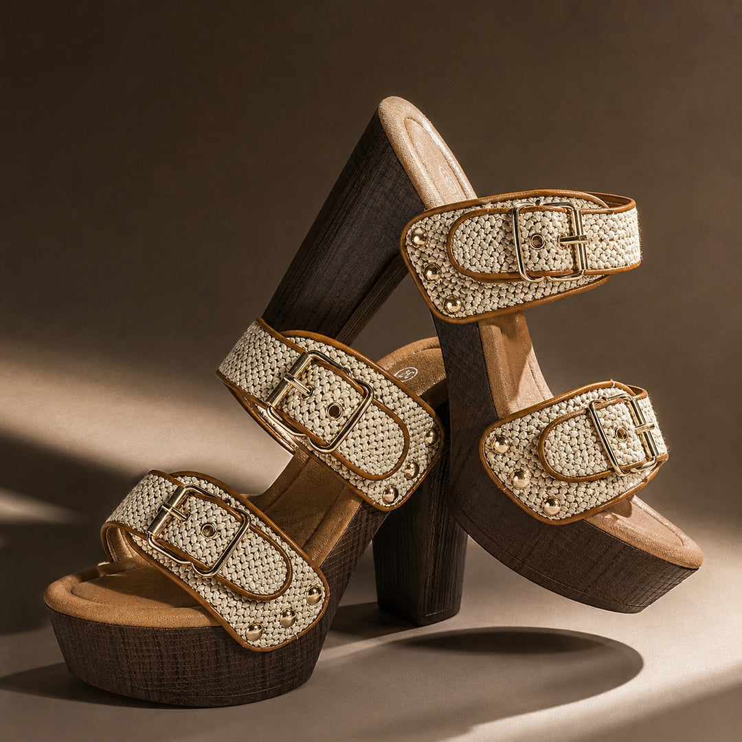 Rafia Buckled Platform Sandals — ce_metastatic_03