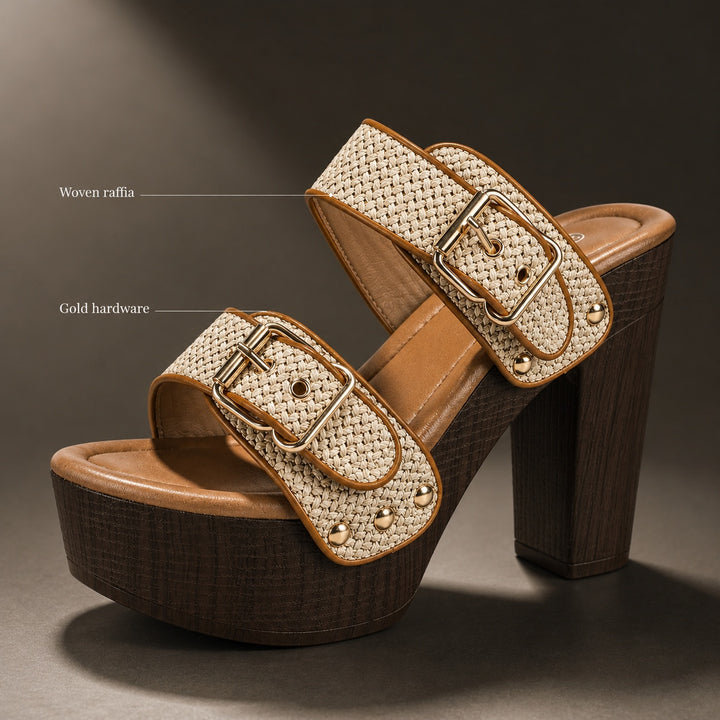 Rafia Buckled Platform Sandals — ce_metastatic_05