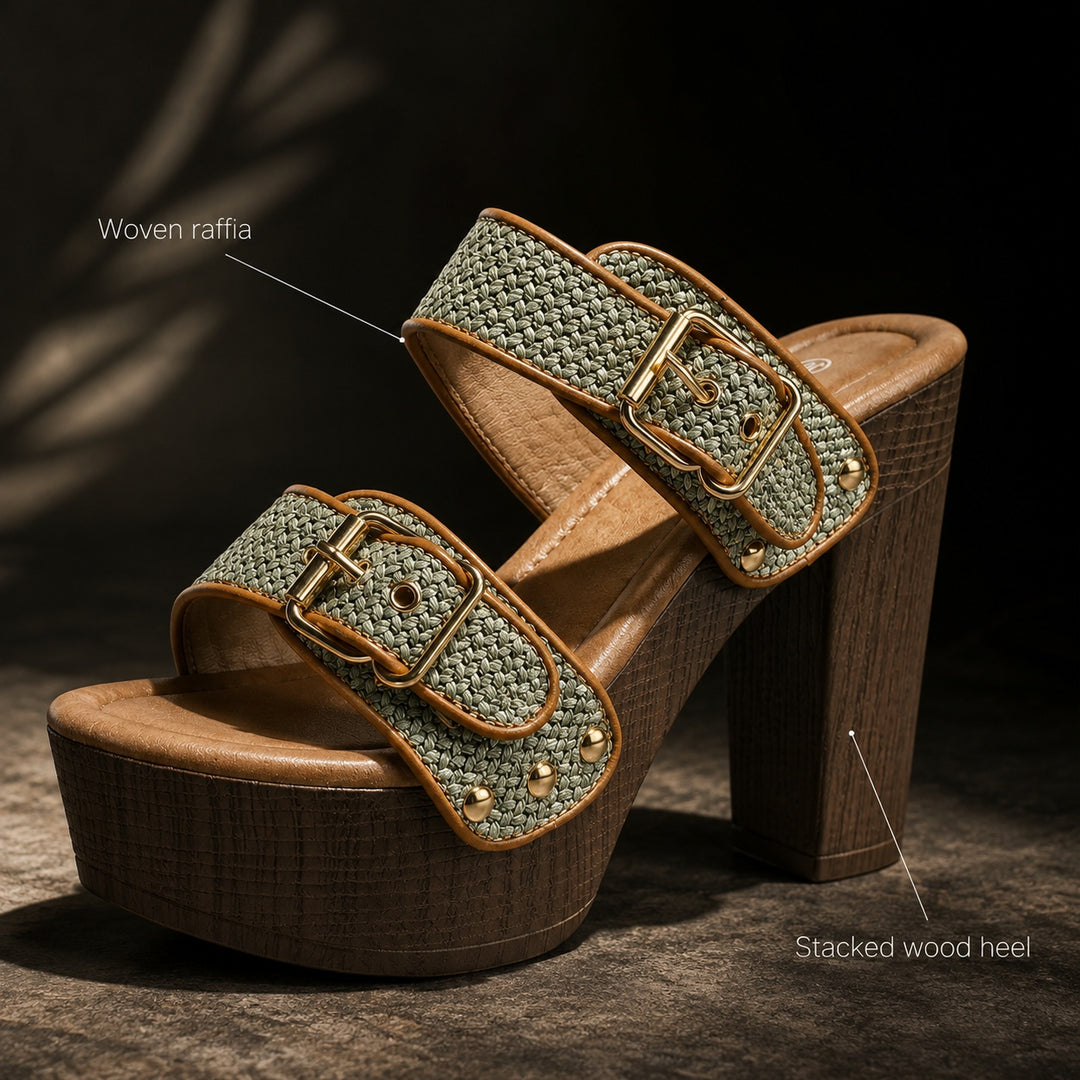 Rafia Buckled Platform Sandals — ce_metastatic_06