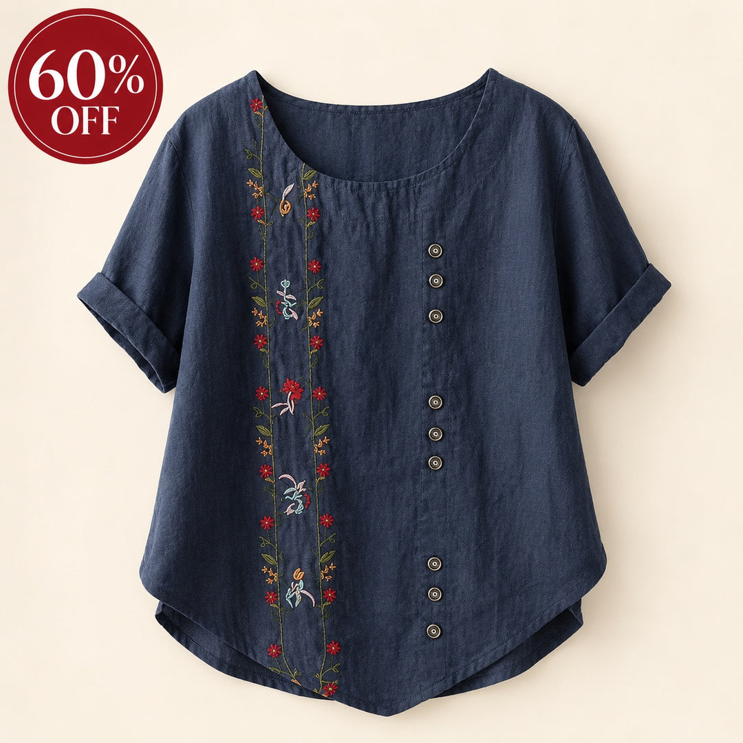 Ricamo Floral-Embroidered Linen Blouse — ce_metastatic_01