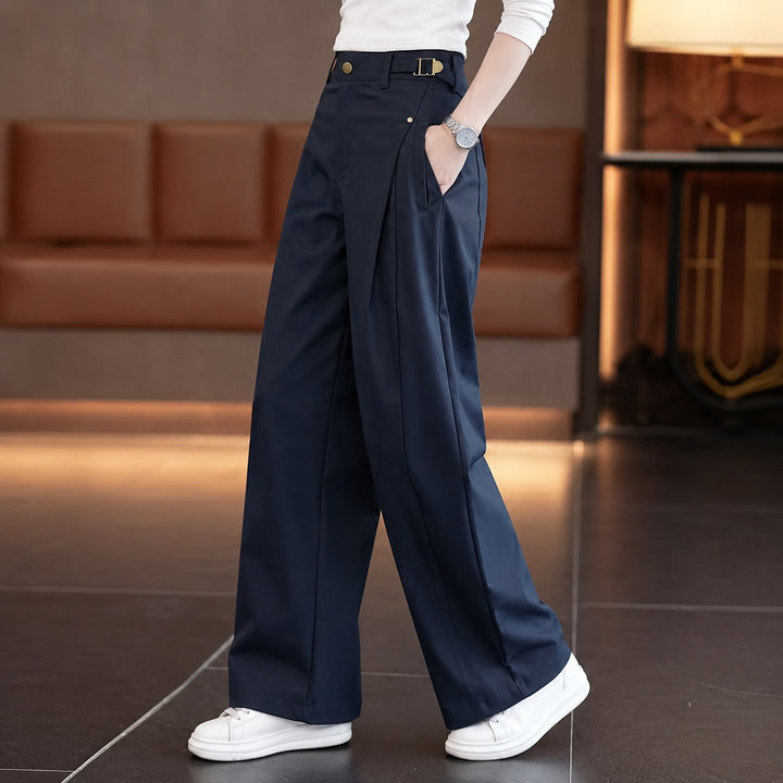Salerno Wrap-Front Wide-Leg Trousers