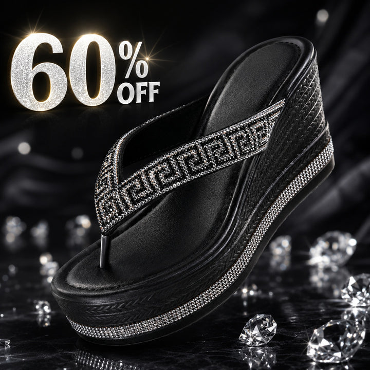 Scintilla Rhinestone Wedge Flip-Flops — ce_metastatic_01