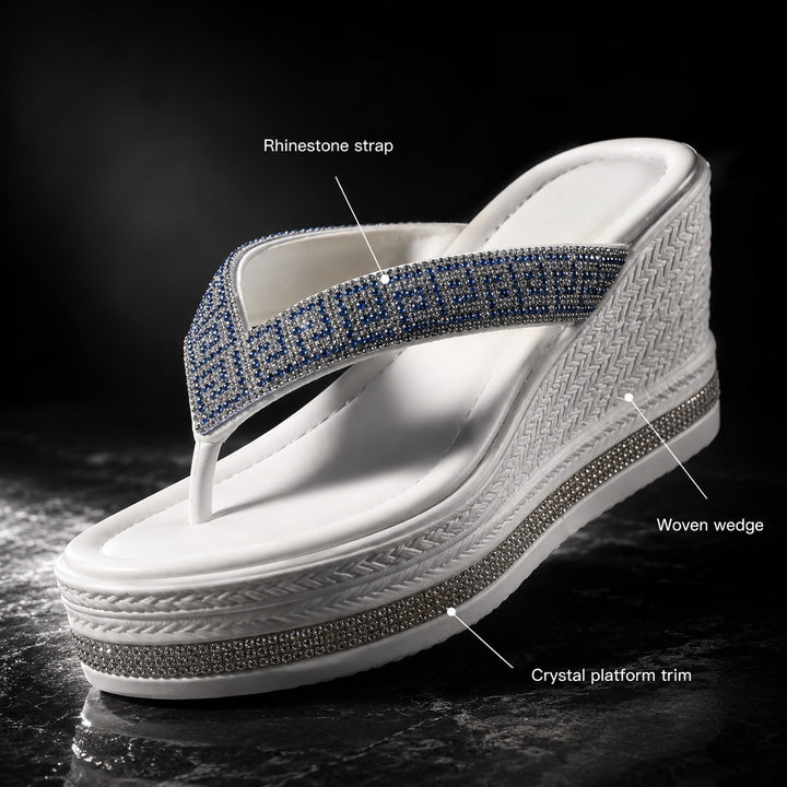 Scintilla Rhinestone Wedge Flip-Flops — ce_metastatic_04