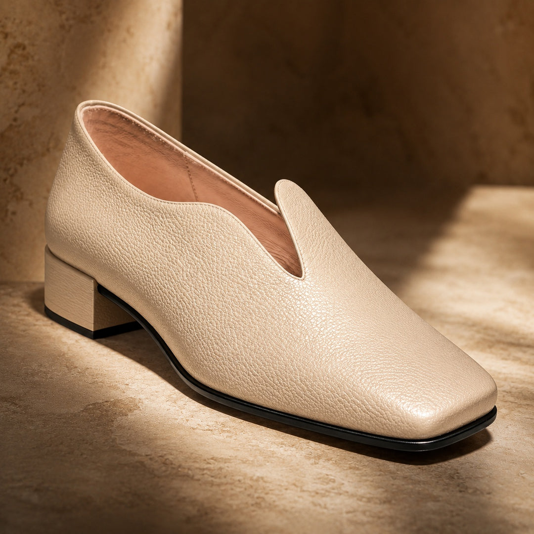Semplicita Square-Toe Slip-On Loafers — ce_metastatic_01