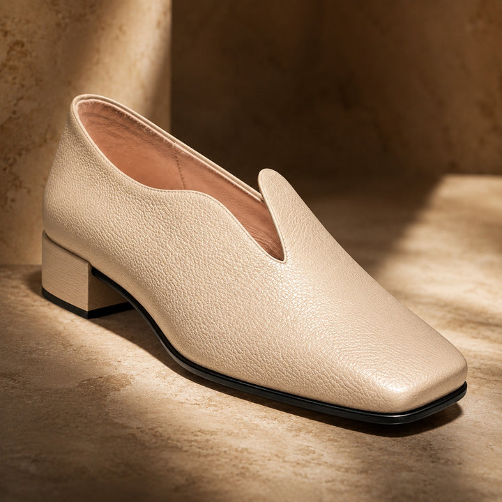 Semplicita Square-Toe Slip-On Loafers — ce_metastatic_01