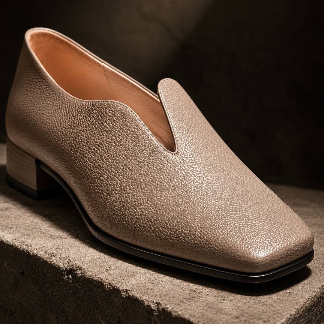 Semplicita Square-Toe Slip-On Loafers — ce_metastatic_06