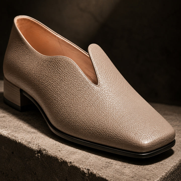 Semplicita Square-Toe Slip-On Loafers — ce_metastatic_06