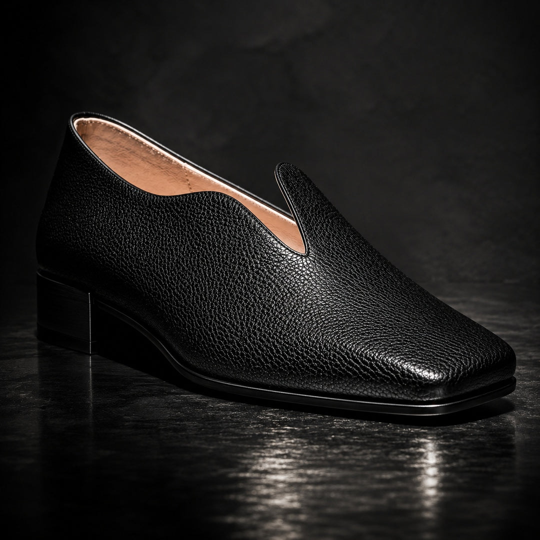 Semplicita Square-Toe Slip-On Loafers — ce_metastatic_08