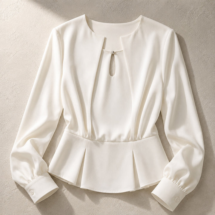 Serafina Keyhole Peplum Blouse — ce_soul_s1_01