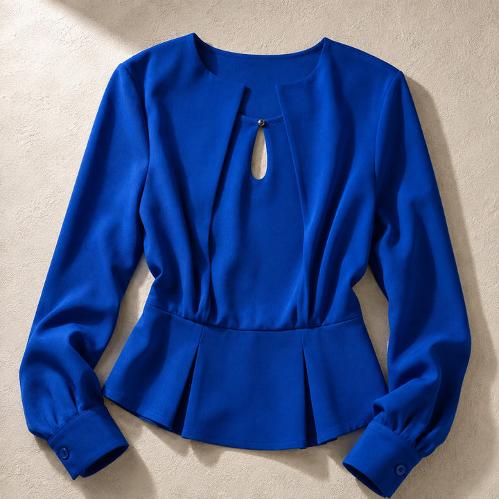 Serafina Keyhole Peplum Blouse — ce_soul_s1_01