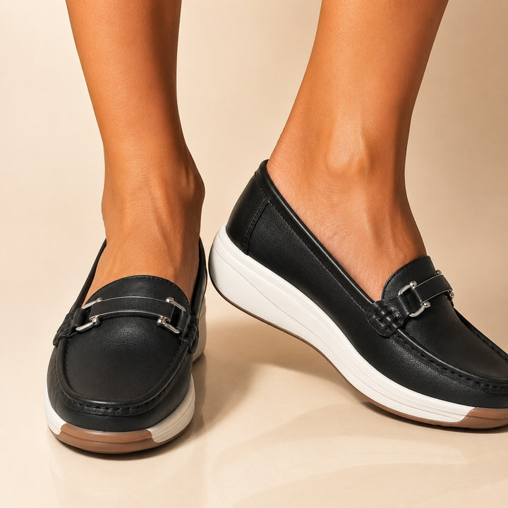 Signorina Buckle Leather Loafers — ce_brooklyn_s3_01