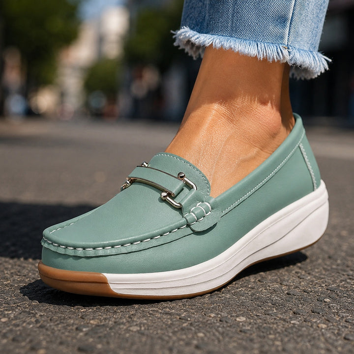 Signorina Buckle Leather Loafers — ce_brooklyn_s2_01