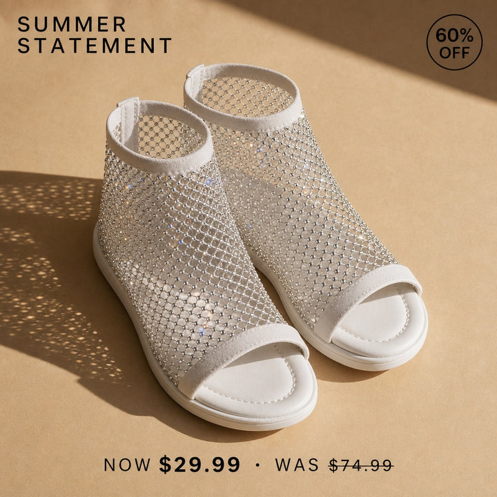 Sirena Crystal Mesh Sandals — 07_overhead_shadow_hero