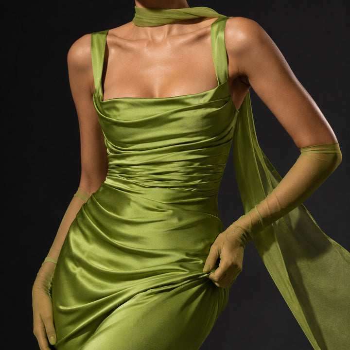 Sirena Draped Satin Maxi Dress — ce_studio_01