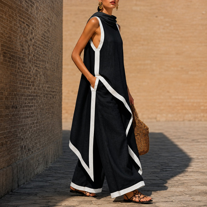 Sirocco Contrast-Trim Sleeveless Set — ce_pivot_side_01